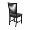 Chaise en bois massif noir