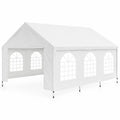 Tente de Réception Rectangulaire 6x3m en PVC Blanc avec Structure en Acier
